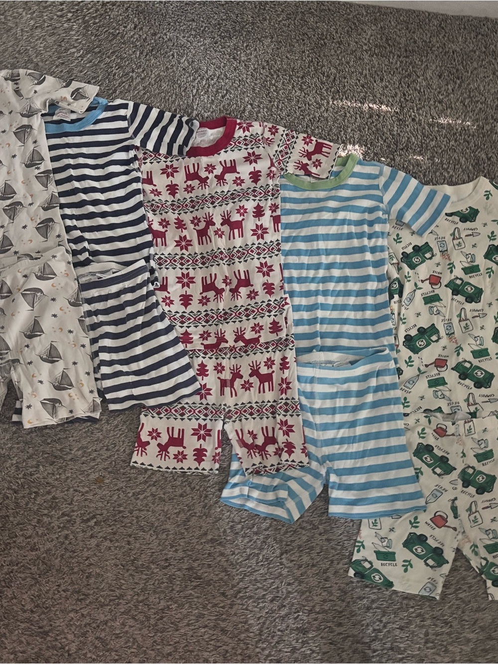 Lot of Hanna Andersson organic cotton gender neutral Pajamas